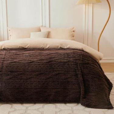 Imagem de Cobertor COOVA Queen 229x229 cm Super Soft Plush Sherpa