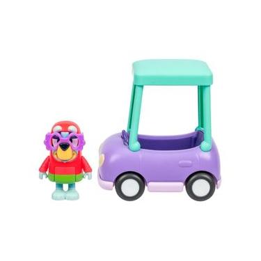 Imagem de Mini Veículo Bluey com Boneco Colecionável - Carro da Vovó