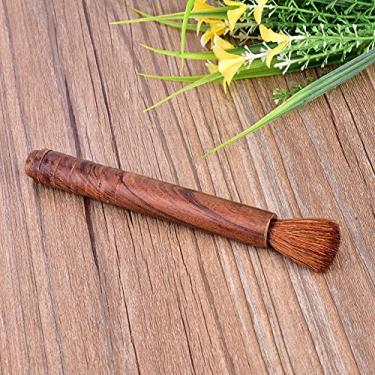 Imagem de Cryfokt Escova de Limpeza de Resina de Madeira Macia para Cuidados Com Instrumentos Musicais para Fácil Manutenção e Aplicação de Resina, para Jogadores de Violino - 1 Peça de ébano (Jacarandá)