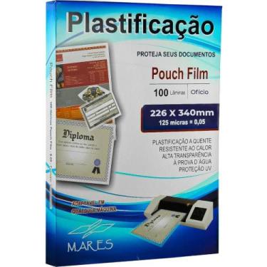 Imagem de Plástico para Plastificação Pouch FILM Ofício 226X340MM 0,05 Conjunto 