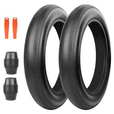 Imagem de 114 - BALINGE Pacote com 2 pneus de bicicleta gordos de 26 x 4,0 pneus de bicicleta de montanha pesados de alto desempenho resistente ao desgaste E-Bike Mountain Snow Bike Pneus de bicicleta de neve