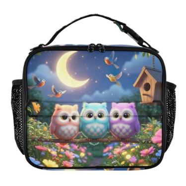 Imagem de Joisal Lancheira linda e colorida de jardim para mulheres, meninas, lancheira com alça de ombro masculina e infantil, lancheira para trabalho e meninos, bolsa térmica