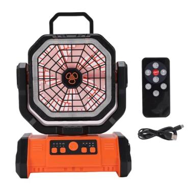 Imagem de MAVIS LAVEN Ventilador Operado por Bateria de 20000mAh, Ventilador Recarregável para Acampamento Com Luz LED e Controle Remoto, 4 Velocidades e 3 Níveis de Brilho para Tenda Externa, RV e