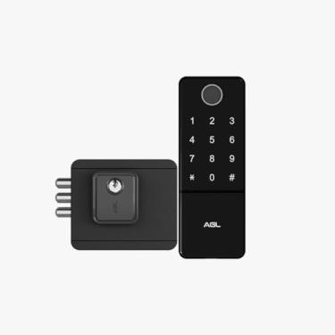 Imagem de Fechadura Eletrônica Wi-Fi AGL Ultra Touch com Biometria Senha Tag App Bluetooth para Portão Externo