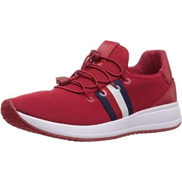 Imagem de Tommy Hilfiger Tênis feminino Rhena, Vermelho, 8.5