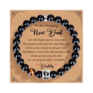 Imagem de FLHEART Presente para homens pulseiras de corrente cruzada para homens e mulheres, pulseira masculina preta de aço inoxidável, fé religiosa Páscoa católica cristã Deus Jesus comunhão batismo joias