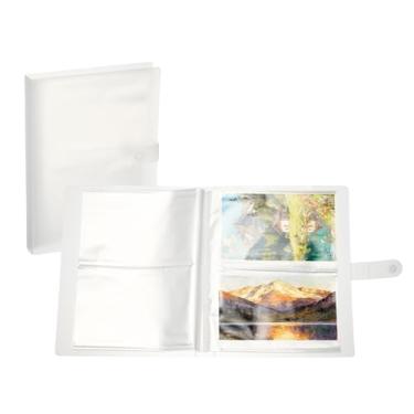 Imagem de PATIKIL 4.6x6.5 Index Card Holder, 2 Pack Clear Index Card Binder Flash Cards Organizer Storage Pouches 30 Page Hold 120 Cards Plastic Booklet Folder for Notecards&Recipe Notebook