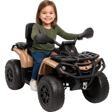 Imagem de Quadriciclo Elétrico Bang Toys Can-Am Outlander Caqui 24V