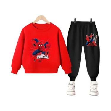 Imagem de Conjunto De Moletom E Calça Com Capuz Do Homem-Aranha Da Disney Para M