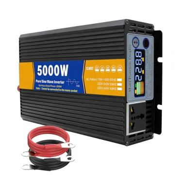 Imagem de 72v to 230v,Inversor Carregador de Onda Senoidal Pura 5000W DC 12V/24V/48V/60V/72V Entrada CC Saída AC 120V/230V Inversor de Energia Solar de Baixa Frequência, 72V para 230V