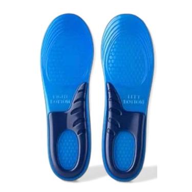 Imagem de Palmilha Ortopédica em Gel de Silicone para Fascite Plantar e Esporão de Calcâneo – Absorção de Impacto, Alívio para Pés, Joelhos e Costas, Uso Esportivo e Prolongado