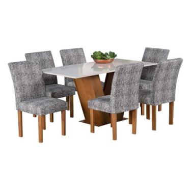 Imagem de Kit 6 Capas Cadeira Jantar Spandex Luxo Decoração Elegante - IBITINGA 