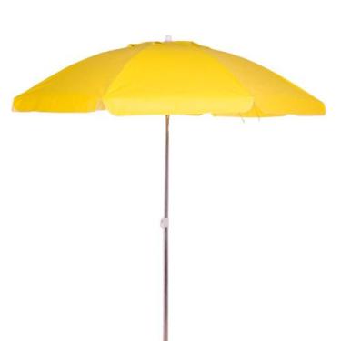 Imagem de Guarda-Sol Bagum Articulado Vareta Fibra 2,0 M  Amarelo - BEL