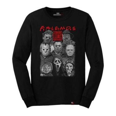 Imagem de Camiseta Manga Longa Jason Freddy Krueger Chucky Friends Terror Filmes