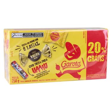 Imagem de Caixa de Bombom Sortido Garoto Pack 20% 250g