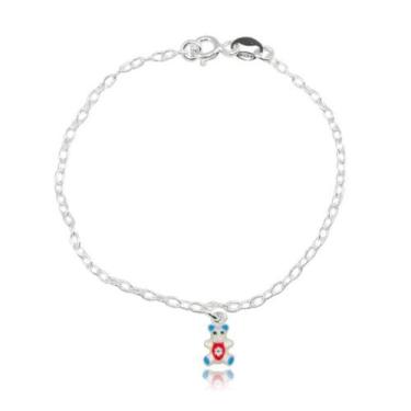 Imagem de Pulseira Prata Infantil Prata 925 Original Delicado - Lojas La&Ny Prat