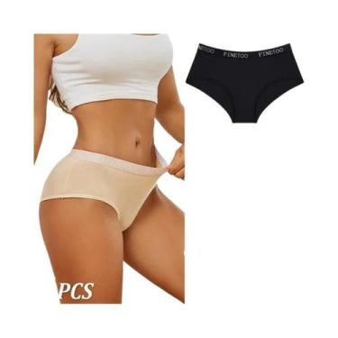 Imagem de Calcinhas De Algodão Femininas 3 Peças Com Cintura De Letras Sexy Resp