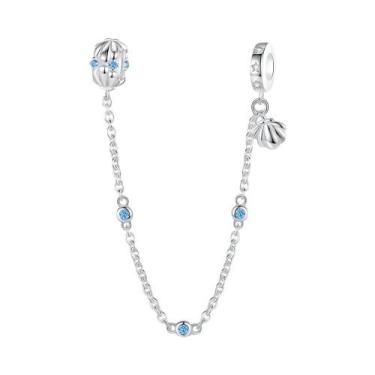 Imagem de Pingentes De Cadeia De Segurança Sol E Lua Em Prata Esterlina 925 Para