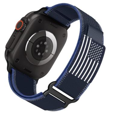 Imagem de Pulseira de nylon Trail Loop – compatível com Apple Watch Ultra 3/2/1 séries 11/10/9/8/7/6/SE/5/4/3 masculina e feminina, pulseira esportiva de tecido elástico resistente para iWatch de 49 mm, 46 mm