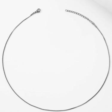 Imagem de Correntes banhadas a prata para mulheres corte diamante 1 mm corrente de lagosta fecho garra prata joias presentes para mulheres