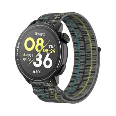 Imagem de Harikiri Pulseiras de relógio de nylon trançado de 22 mm compatíveis com COROS PACE 3/APEX PRO/2 PRO/APEX 46 mm/PACE Pro/APEX 4 (42 mm)/PACE 4, liberação rápida ajustável para homens/mulheres, Preto