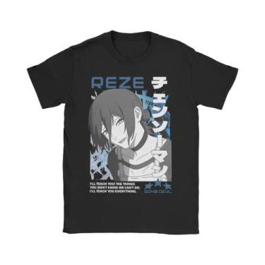 Imagem de Camiseta De Algodão Engraçada De Manga Curta Com Estampa De Anime Chai