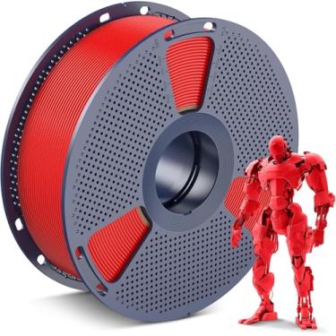 Imagem de Filamento de impressora 3D Filamento PLA 1,75 mm, filamento de impressão 3D perfeitamente enrolado 1,75 mm, precisão dimensional +/- 0,02 mm, serve na maioria das impressoras 3D FDM, carretel de 0,25