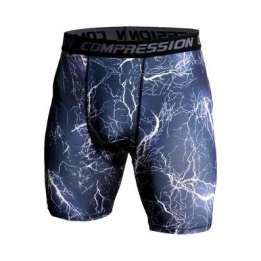 Imagem de Shorts De Compressão Masculinos Em Camuflagem Com Impressão 3D Para Mu