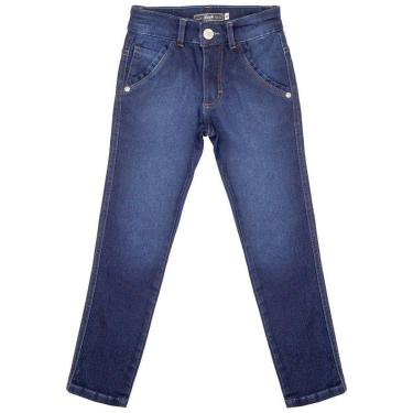 Imagem de Calça Juvenil Look Jeans Skinny Moletom Jeans - UNICA - 10-Masculino