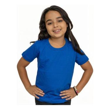 Imagem de Camiseta Infantil Juvenil Lisa Algodão Masculino E Feminina - MB Sport