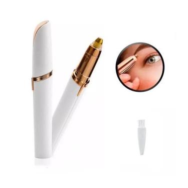 Imagem de Caneta Depilatória Sobrancelha Depilador Portátil Indolor - Platina