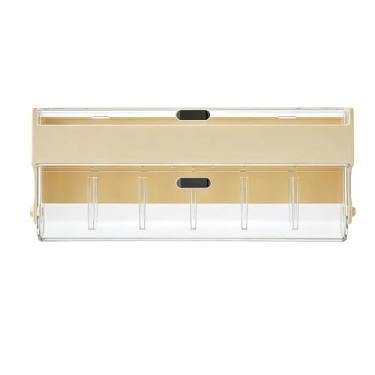 Imagem de POCREATION Caixa de Armazenamento de Acessórios de Cabelo para Montagem Em Parede, Organizador de Vários Compartimentos Com Divisórias Ajustáveis ​​para Grampos de Cabelo, Joias, Faixas de (Estilo