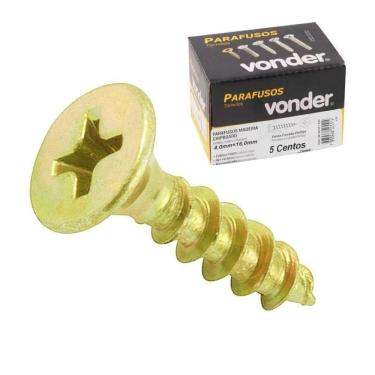 Imagem de Parafuso Para Madeira 4 X 16Mm Chipboard Cx 500 Un Phillips