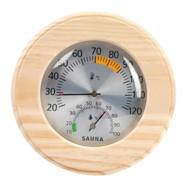 Imagem de Ｂｅｓｇａ Termômetro e Higrômetro para Sauna 2 em 1, Montagem na Parede, Fácil Leitura, Higrotermógrafo, Medidor de Temperatura e Umidade para Sala de Vapor, Ponteiro Preto
