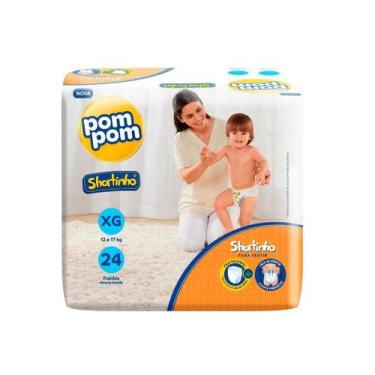 Imagem de Fralda Pom Pom Shortinho Jumbo XG 24 Unidades, XG, 24