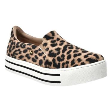 Imagem de Tênis Feminino Via Marte Slip On Flatform Confortável 010.009 (Onça, BR, Adulto, Numérico, 38)