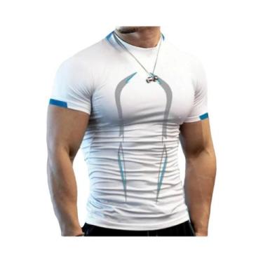 Imagem de Camiseta Masculina De Secagem Rápida E Respirável Para Academia, Roupa
