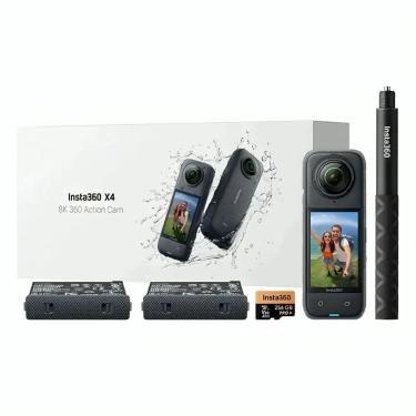 Imagem de Câmera Insta360 X4 Starter Bundle (Baterias + Cartão + Bastão)