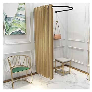 Imagem de Barraca de privacidade portátil com haste de encaixe tipo U, cortina de vestiário para loja de roupas e shopping center, rosa, solução de vestiário de 85 x 80 cm