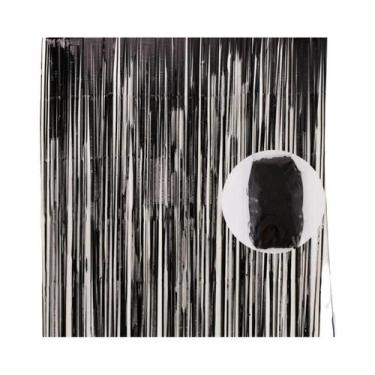 Imagem de Cortinas De Franjas De Papel Metálico Para Decoração De Aniversário, F