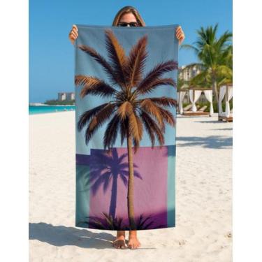 Imagem de Toalha Praia Banho Verão Surf Sol E Mar 70x140 Cm Estampada - Use Thuc