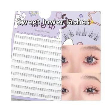 Imagem de Cílios Postiços Inferiores Naturais De 5-7mm, Estilo Manga, 10 Fileira