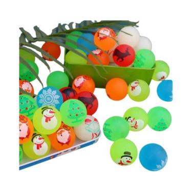 Imagem de Mini Brinquedo De Bola Elástica Com Tema De Natal, 6, 12, 18, 24 Peças