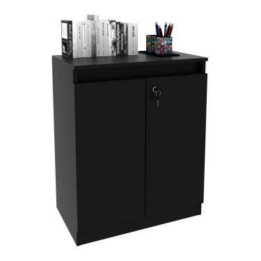 Imagem de Balcão Escritório Com Chave Multimóveis Vcr25046 Preto Preto