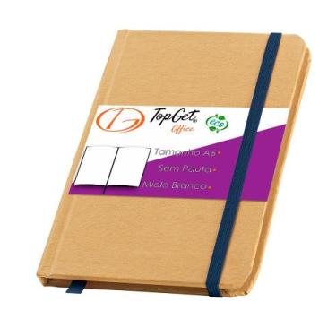 Imagem de Caderneta Pocket 10x14cm 80 Folhas Sem Pauta Eco Lotus TopGet, Azul