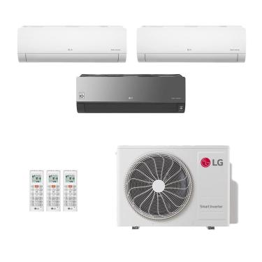 Imagem de Ar-Condicionado Multi Split Inverter LG 36.000 (2x Evap HW 12.000 + 1x Evap HW Artcool 18.000) Só Frio 220V