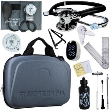 Imagem de Kit Fisioterapia Maleta Goniometro Martelo Buck Completo - Love Saude,