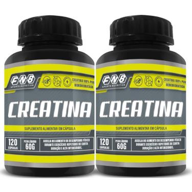 Imagem de 2x Fnb Creatina 100% Pura MonoHidratada 120 Capsulas 500mg-Unissex