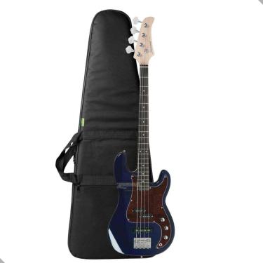 Imagem de Contrabaixo 4 Cordas Passivo Strinberg Pbs40 Tbl Azul + Capa