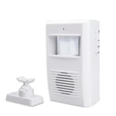 Imagem de Sensor Presenca Longo Alcance Campainha Sem Fio Alarme Movimento Musical Anunciador Sonoro Detector Pessoas